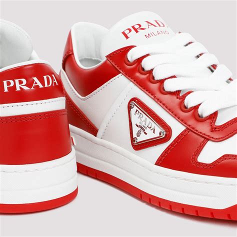 red prada logo|prada red bottom shoes.